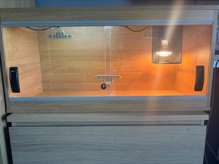 image for 34x15x16.5Inch wooden vivarium with full setup 