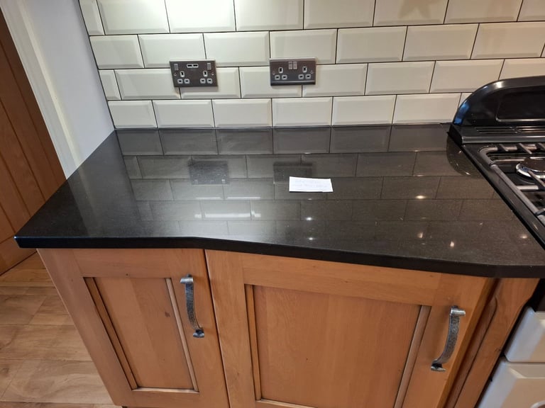 image for 5 large pieces of black granite worktops in various sizes