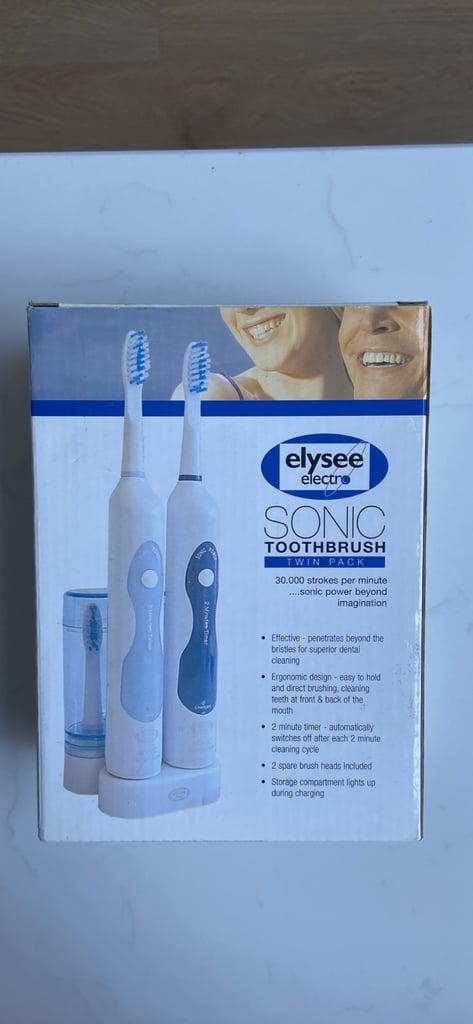 Elysee Sonic Toothbrush - Twin Pack