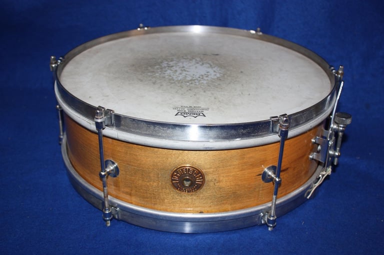 Very Rare Vintage Gretsch 1950s Round Badge 3 Ply Wooden Snare Drum ~ 14in x 4in ~ £375 ono