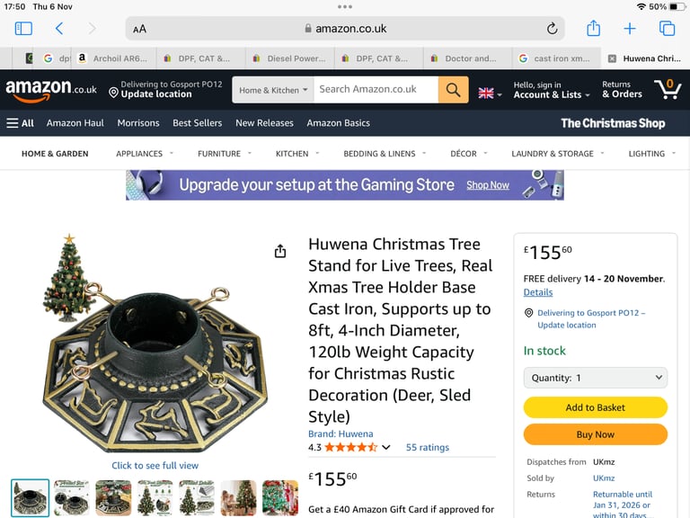 Xmas tree Stand cast iron 