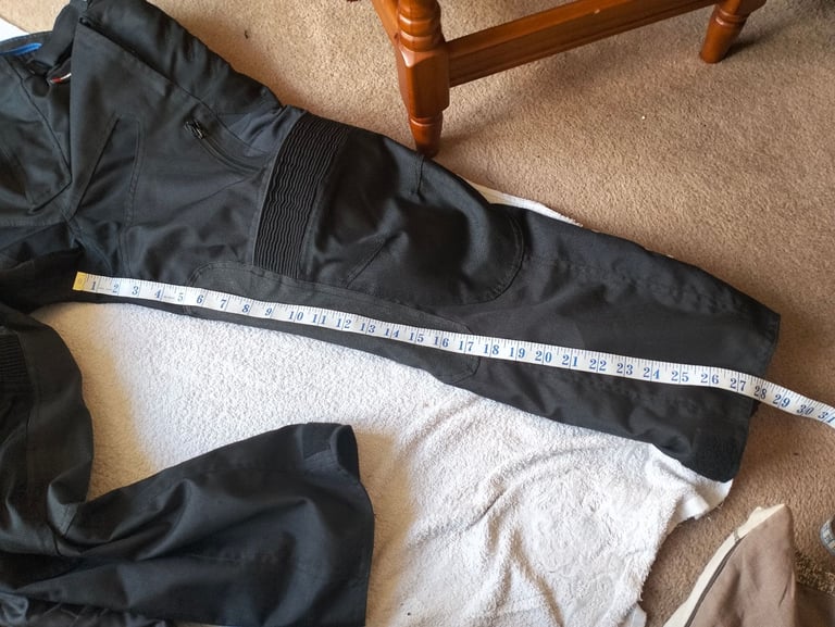 Frank Thomas Mens Waterproof Textile Motorcycle Trousers Medium 32" W 4 in 1