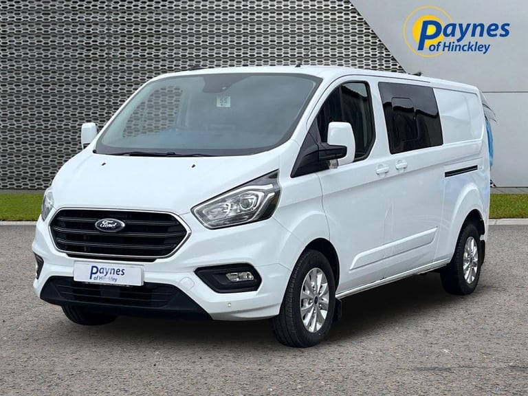 2022 Ford Transit Custom Double Cab in Van Limited 2.0L 170PS AUTO Frozen White