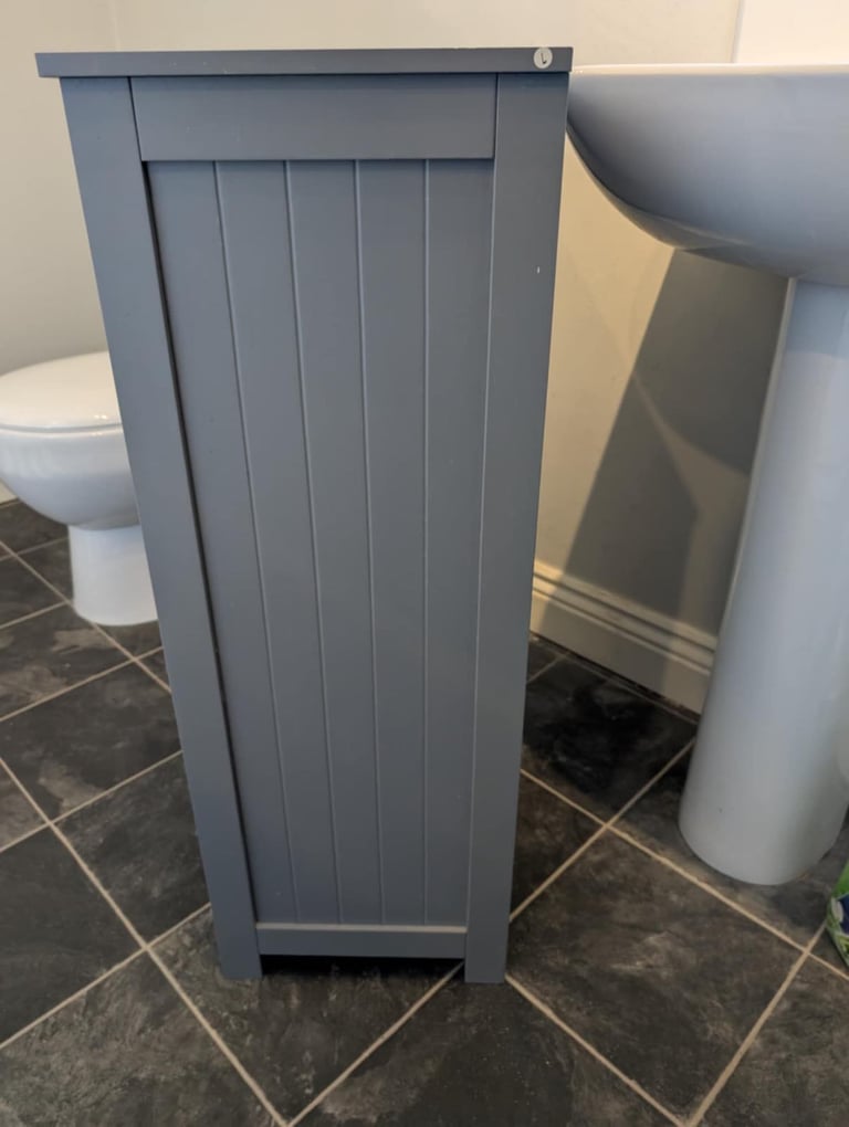 Grey Bathroom Storage/Shelving Unit