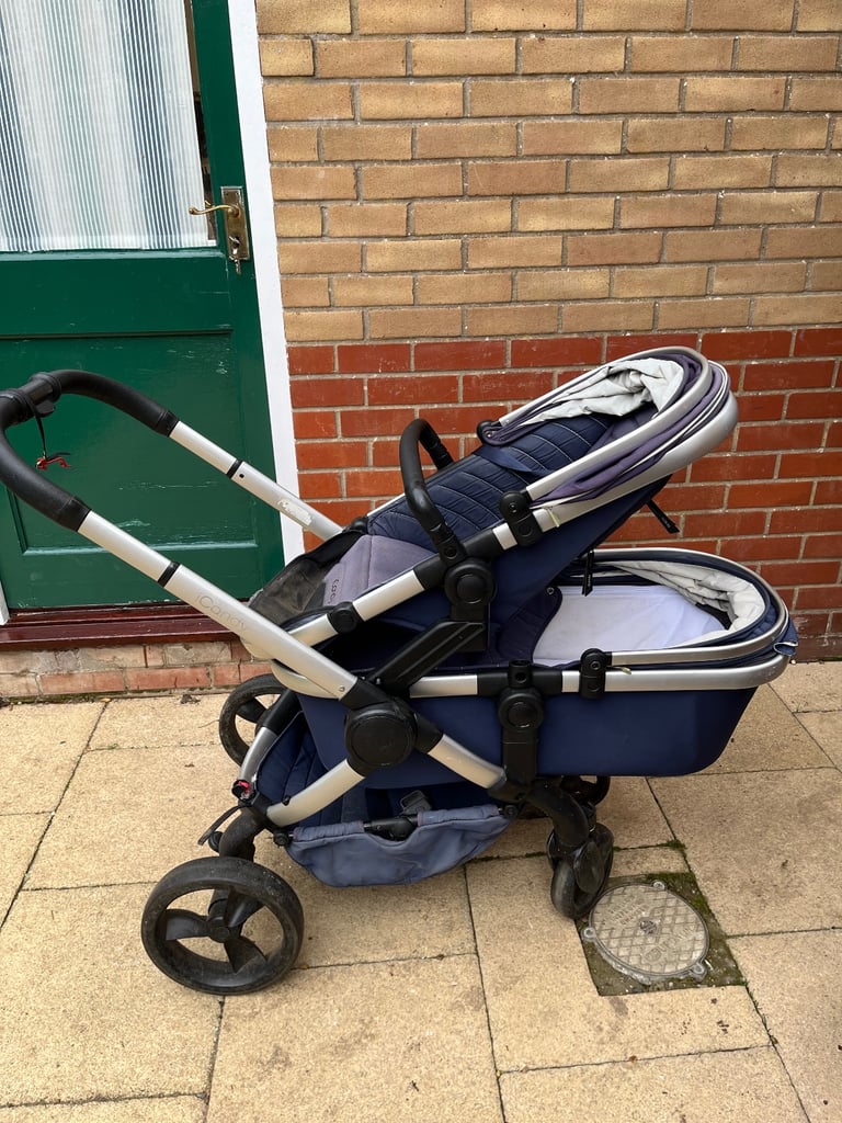 Double pushchair and cot carrier