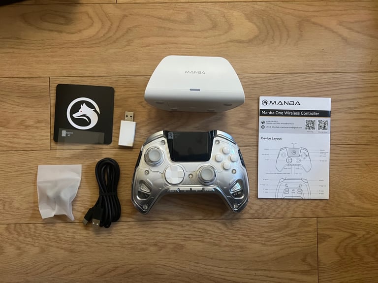 MANBA One Wireless Gaming Controller with Hall Effect triggers, mapping