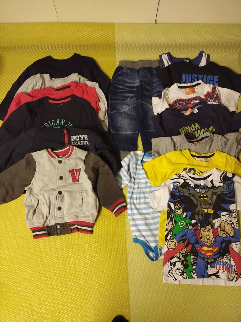 Baby and boys clothes.