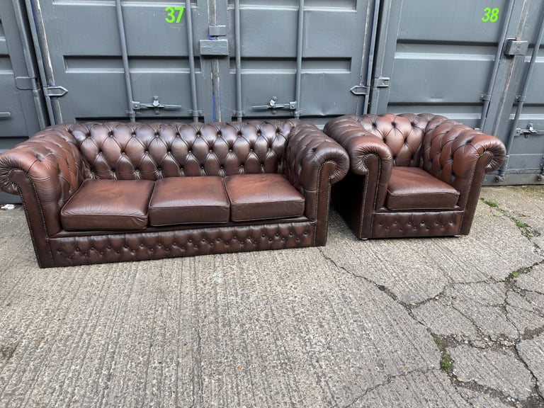 image for Chesterfield Sofa Brown 