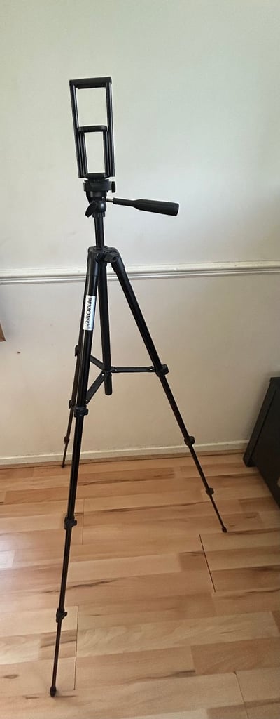 image for Phone Tripod PEMOTech 60&quot; Aluminum Lightweight Portable Camera Tripod