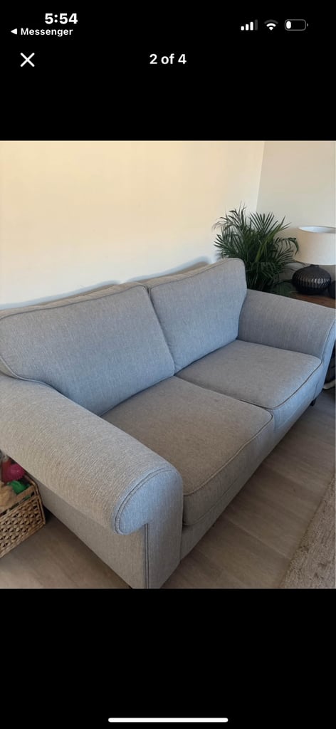 Grey DFS sofa 
