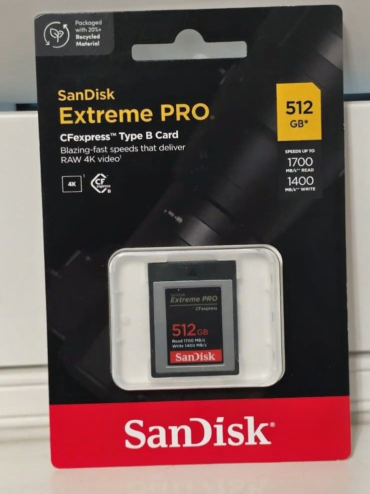 SanDisk Extreme Pro 512GB Type B CFexpress Memory Card 