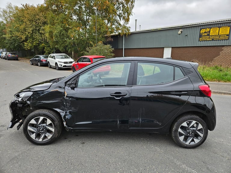 2024 24 HYUNDAI I10 1.0 Advance 5dr Black Damaged Salvage