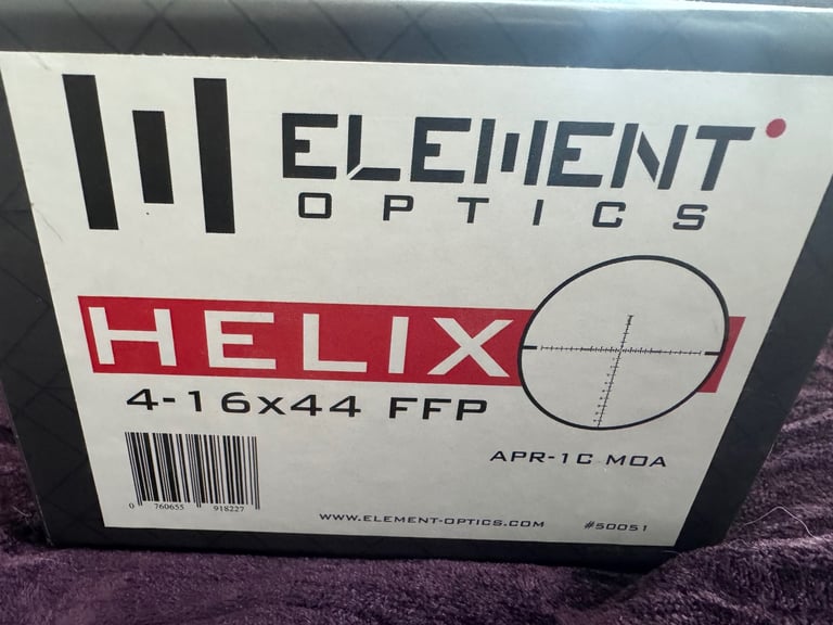 Element helix rifle scope used