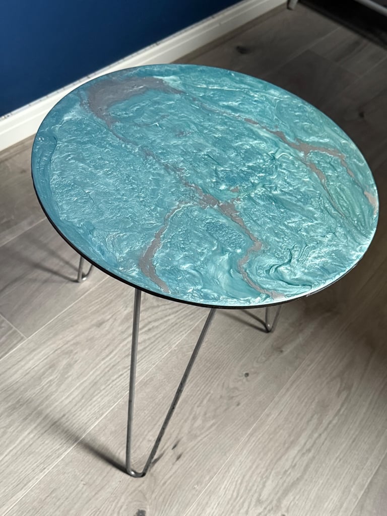 image for Hand made resin table 