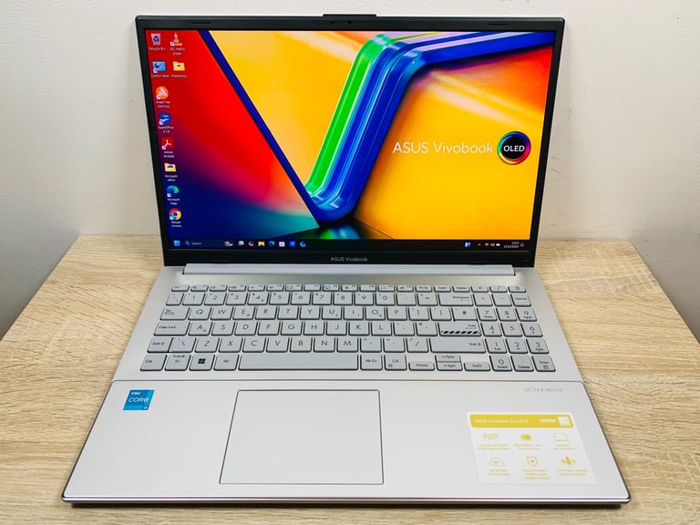 Asus i3 12thGen OLED UltraFast Slimline FHD Laptop, 8GB 256GB SSD, Ms office