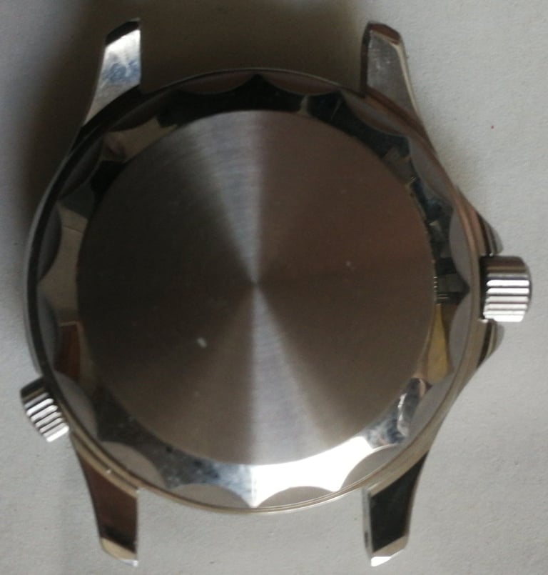 Bliger automatic watch blue face red blue bezel new NO STRAP 