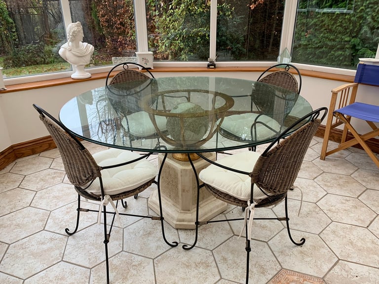 Glass patio tables for Sale | Outdoor Settings & Furniture | Gumtree