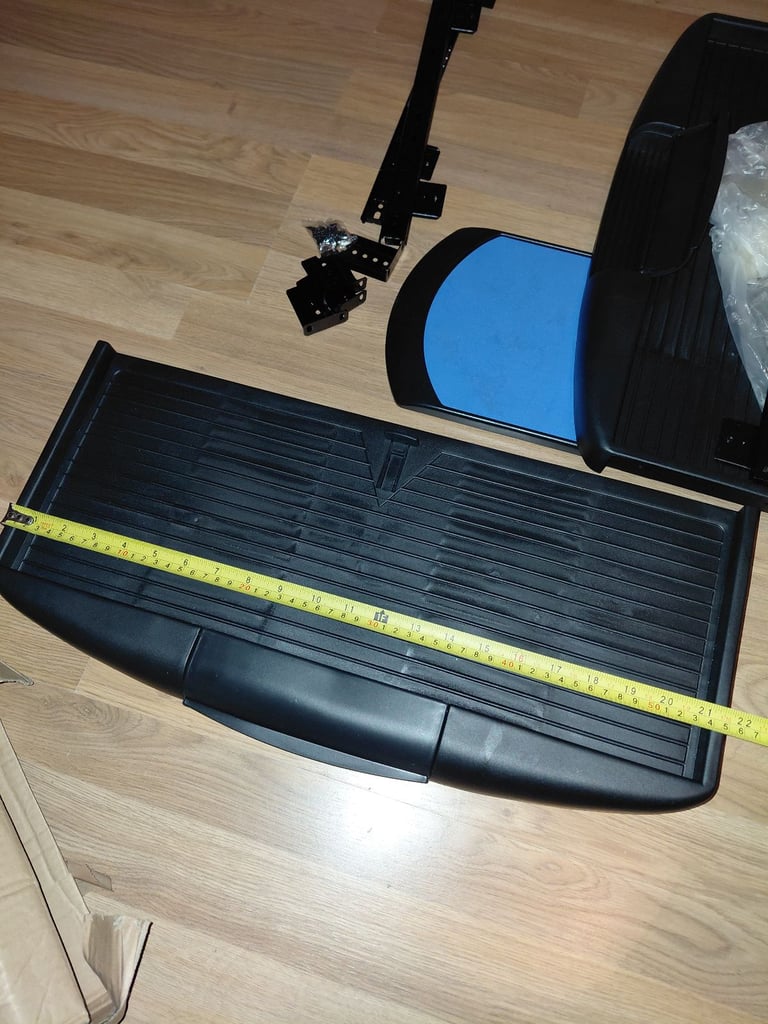 2 x Pull out keyboard tray with fold away mouse pad and pen storage 