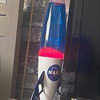 Nasa Rocket Lava Lamp, Retro Blue Red 48cm, Good Condition, Working Well