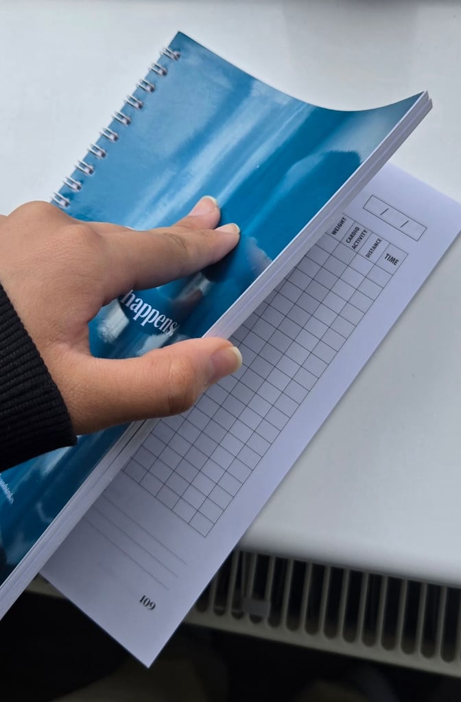 Fitness journal Undated diary Brand new