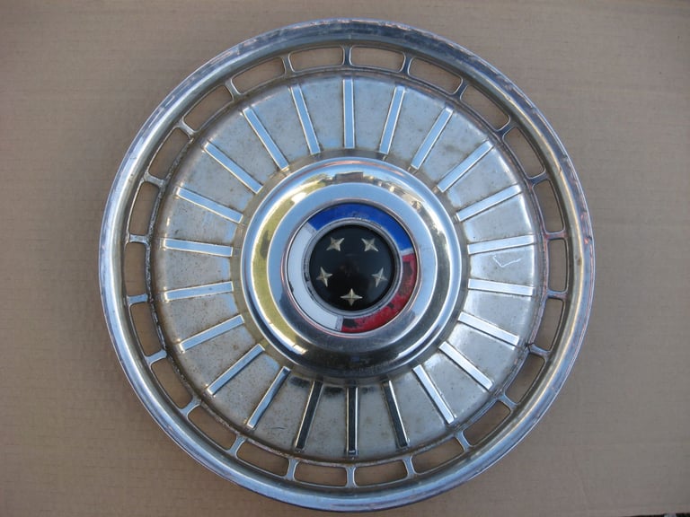 4x FORD Zodiac Zephyr Mk4 hub caps 14-inch wheel trims 1966-1972