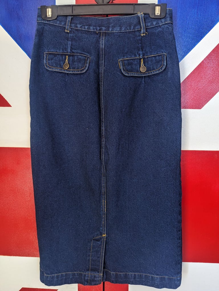 1980's ORIGINAL VINTAGE DENIM SKIRT!