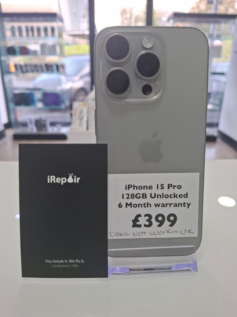 Iphone 15 Pro 128GB(Does Not Work in UK)