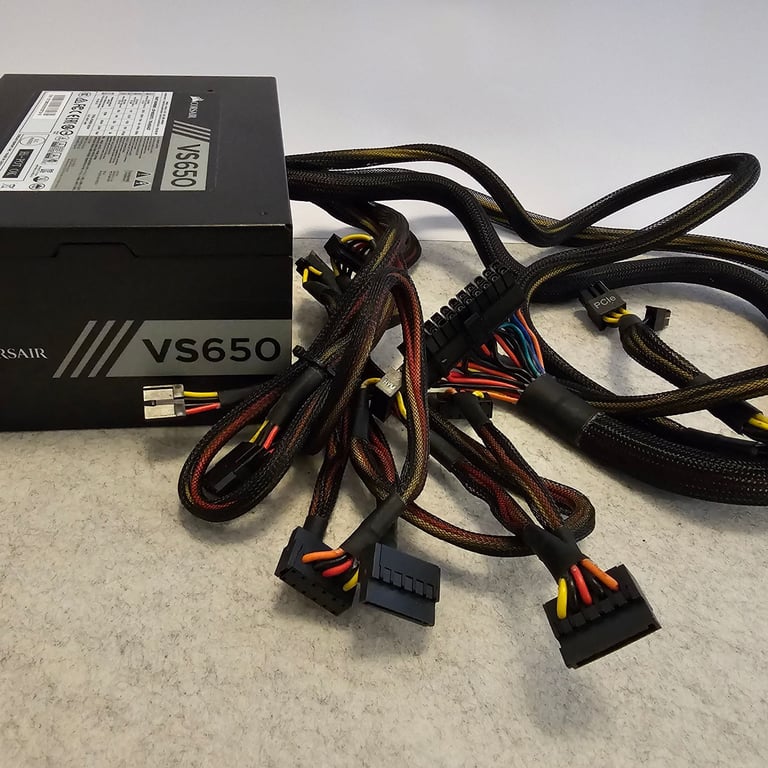 image for Corsair VS650 VS 650W 80 Low Noise ATX Power Supply PSU