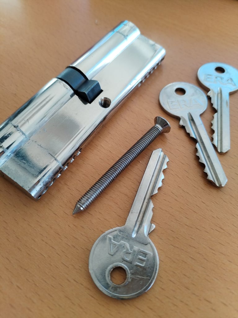 ERA 6 Pin Euro Double Cylinder 35-35mm Nickel