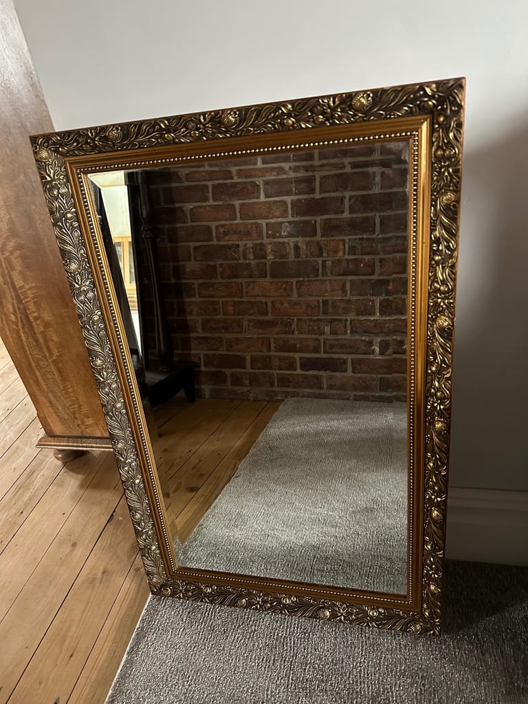 image for Dahlia Gallery 34 x 22 in Vintage bevel edge mirror 