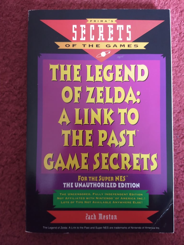 image for Nintendo SNES Book - The Legend Of Zelda - A Link To The Past Game Secrets