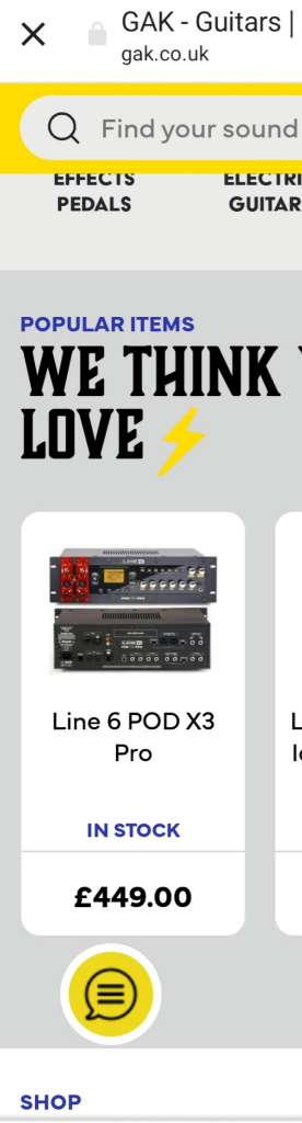 Line6 X3 PRO studio guitar effects fx preamp amplifier Line 6 POD bass