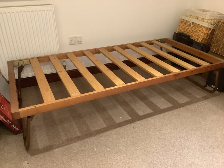 Pull-out single under bed frame