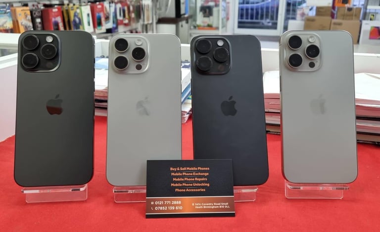 APPLE iPHONE 15 PRO MAX 256GB-NATURAL/BLACK-UNLOCKED-(EXCELLENT)+WARRANTY(PRICE START FROM £559)