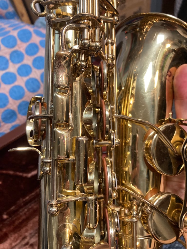 Yamaha YAS 32 purple logo, alto sax in excellent condition 