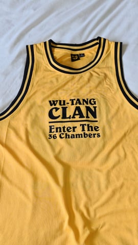 Enter the 36 Chambers Wu Tang Clan Basketball Jersey. 