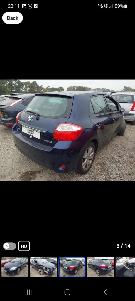 Toyota auris 2010 breaking 