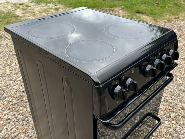 Hotpoint freestanding HAE51K S Cooker fan oven grill Black