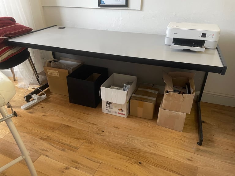 Long office desk - good for displays. 1.8m
