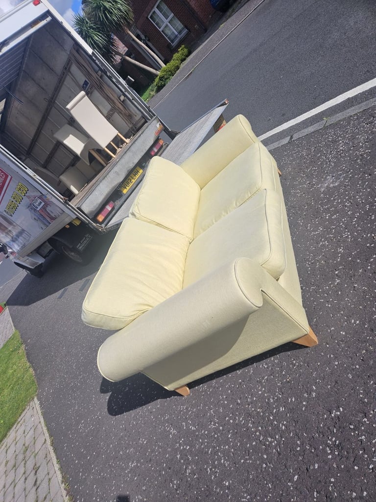 Green DFS 3 seater sofa 