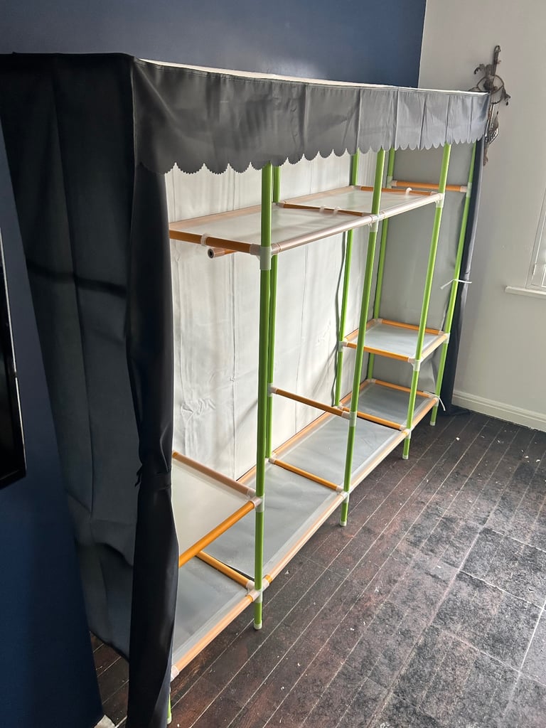 Metal poles and Canvas wardrobe