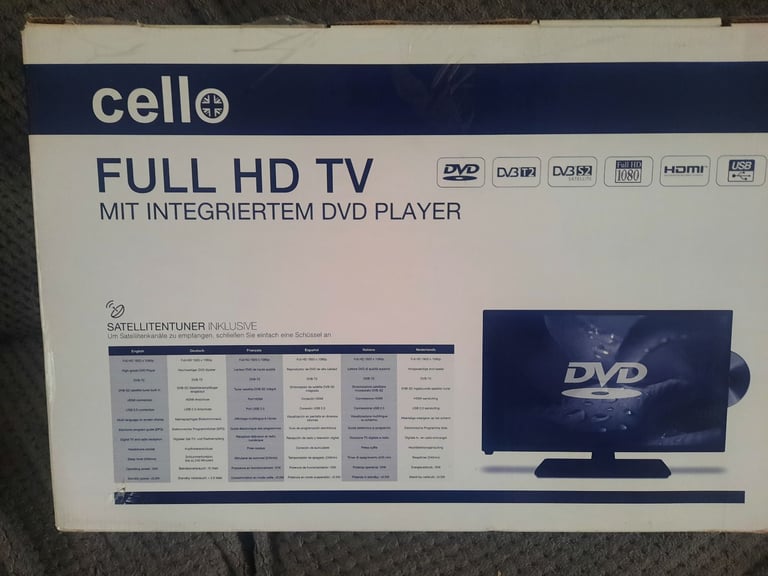 image for Brand new hd tv with built in dvd player 
