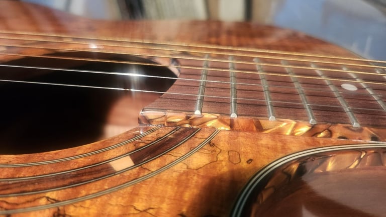 DEAN Exotica Espalt Spalted Maple Electro-Acoustic Guitar