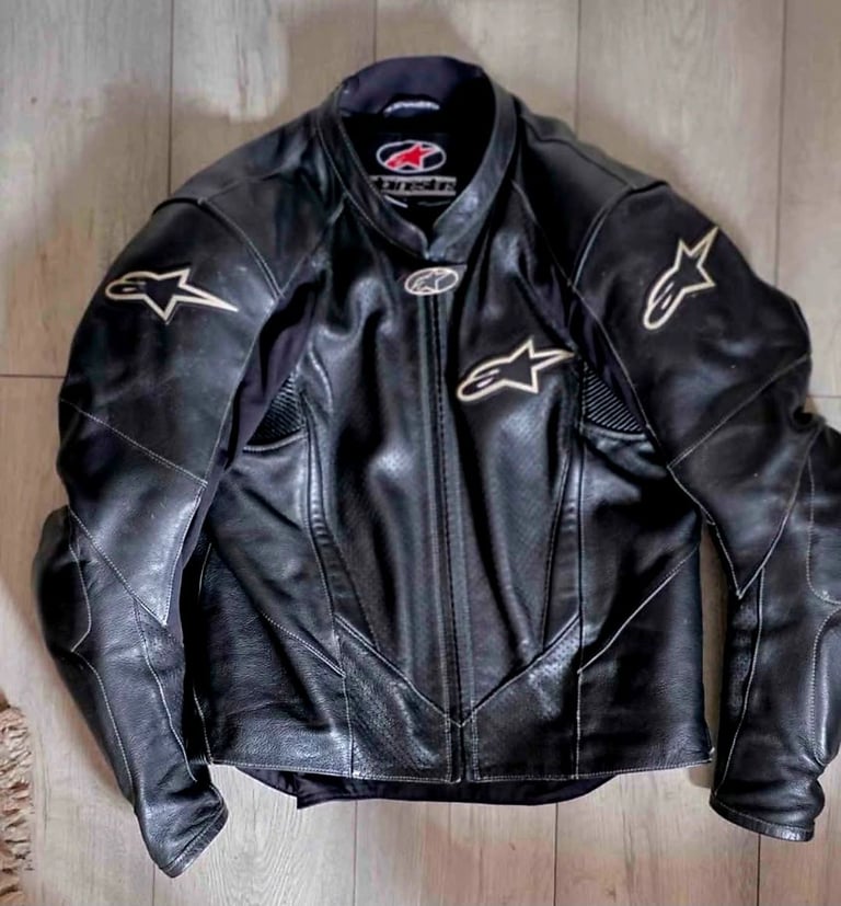 Alpinestar motorbike leather jacket 