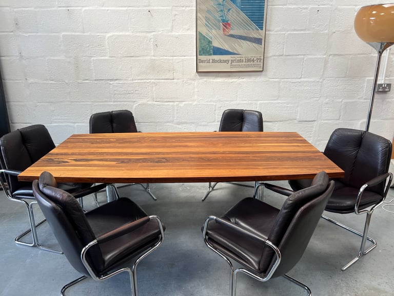 Vintage 1970s Pieff Eleganza Dining Table and 6 Chairs 