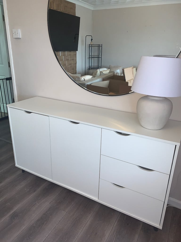 image for Large white wooden sideboard 
