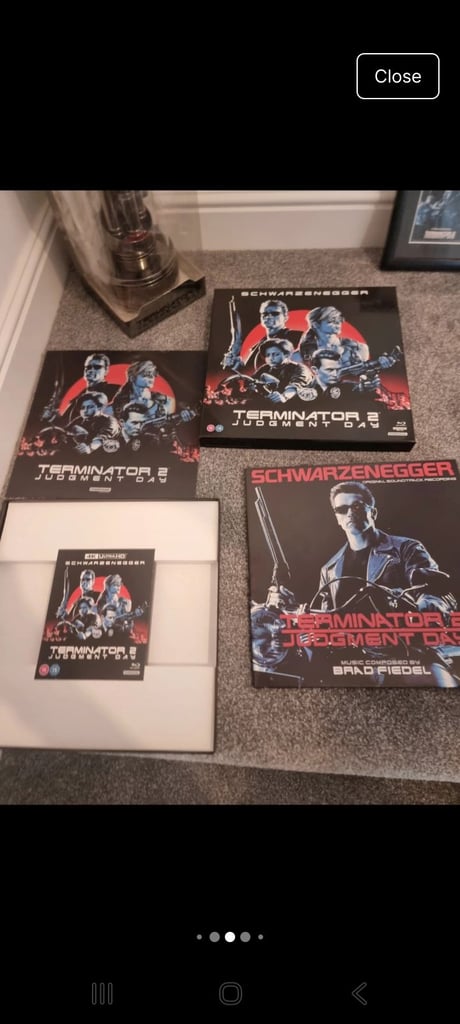 Terminator 2 end arm RARE ! w/ 4k , 3d  ,vinyl 3d 