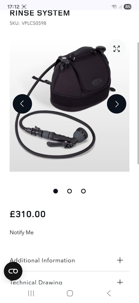 image for Land Rover Portable Rinse / shower system