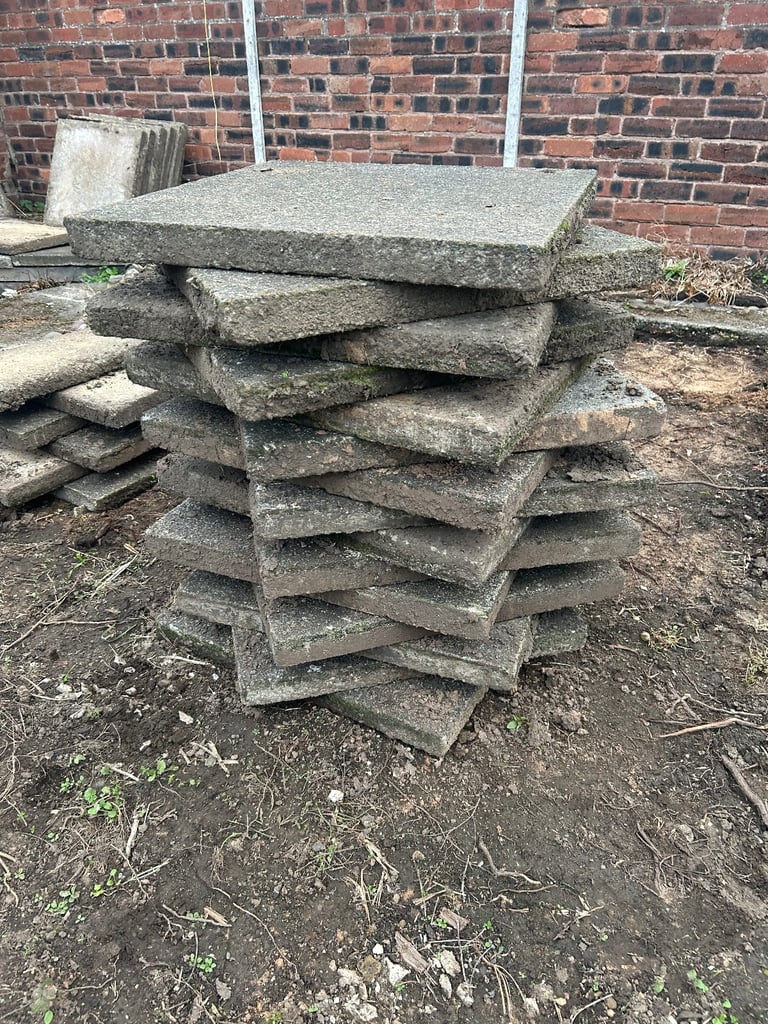 image for Concrete garden slabs - 20 left 