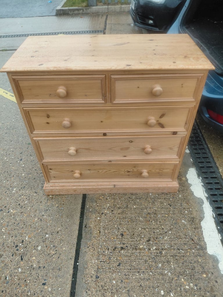 image for Solid pine chest of drawers 